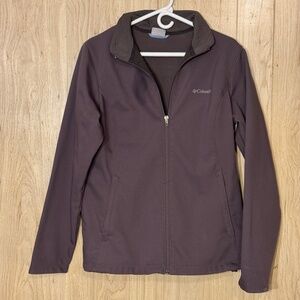 Grey Columbia Fleece Softshell Jacket